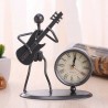 Office Decoration Creative Retro Iron Man Guitar Desk Clock