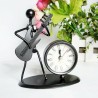 Office Decoration Creative Retro Iron Man Guitar Desk Clock