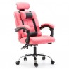 Office Gaming Massage Chair Ergonomic Computer Chair with Headrest Pillow