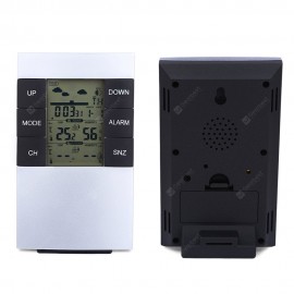 TS - H146 Wireless Weather Station Alarm Clock Barometer