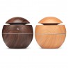 XBH - 035B Round Cover Wood Grain Humidifier Night Light Moisturizer Sprayer