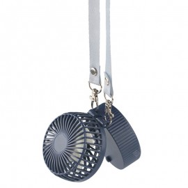 Portable USB 3 Winds Level Hanging Neck Fan with Mirror