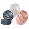 Portable USB 3 Winds Level Hanging Neck Fan with Mirror