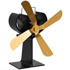 Powerful 4 Blades Silent Heat Powered Fan