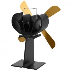 Powerful 4 Blades Silent Heat Powered Fan