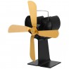 Powerful 4 Blades Silent Heat Powered Fan