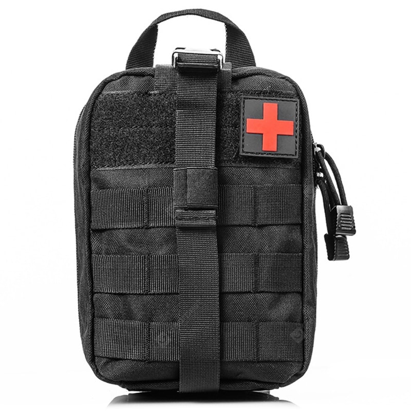 Outdoor Medical Kit First Aid Kit Lifesaving Kit Nylon Waterproof MOLLE Accessory Bag Storage Pockets Military Enthusiasts Tactical Package