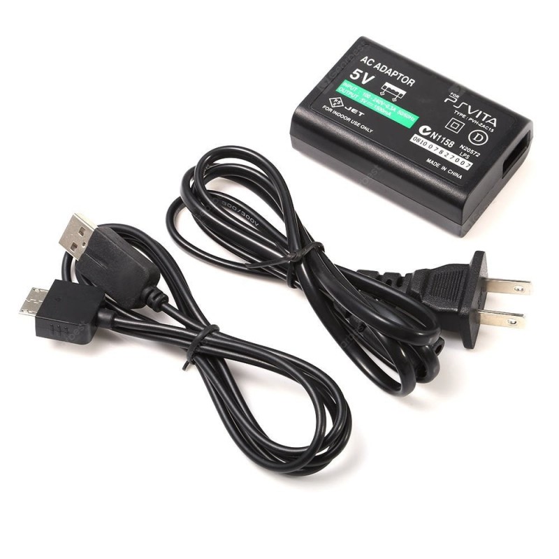 US Plug AC Adaptor with Cable for PS Vita 100 - 240V Input