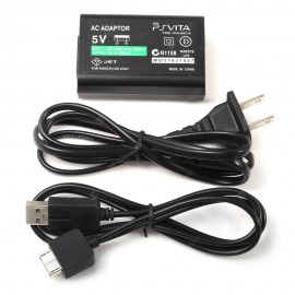 US Plug AC Adaptor with Cable for PS Vita 100 - 240V Input