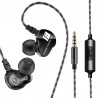 QKZ CK9 3.5mm In-ear Dual Dynamic Unit Earbuds HiFi Earphone