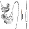 QKZ CK9 3.5mm In-ear Dual Dynamic Unit Earbuds HiFi Earphone