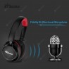 Zinsoko 861 Bluetooth 4.1 Wireless 3.5mm Audio Cable Wired Headphone Noise-Cancelling over Ear Headset Voice Prompts Stereo Bass Sound Large Power Compatity 18H Play Time 20H Talk Time 300+H Standby T