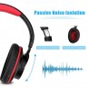 Zinsoko 861 Bluetooth 4.1 Wireless 3.5mm Audio Cable Wired Headphone Noise-Cancelling over Ear Headset Voice Prompts Stereo Bass Sound Large Power Compatity 18H Play Time 20H Talk Time 300+H Standby T