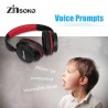 Zinsoko 861 Bluetooth 4.1 Wireless 3.5mm Audio Cable Wired Headphone Noise-Cancelling over Ear Headset Voice Prompts Stereo Bass Sound Large Power Compatity 18H Play Time 20H Talk Time 300+H Standby T