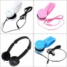 Retractable Foldable Over-ear Kids Headphone with Mic Stereo Bass