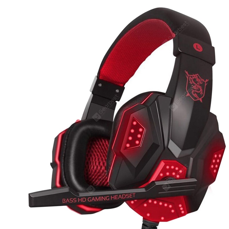 PC 780 Bass Gaming Headsets Luminous Headphones with Mic