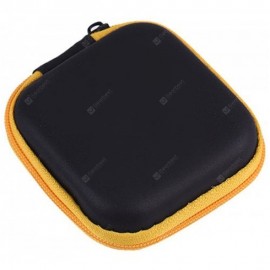 Portable  Zipper Hard Headphones Case PU Leather Earphone Storage Bag