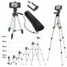 Three-way Head Lightweight Universal Tripod Camera + Cell Phone Clip Holder Camera Bracket