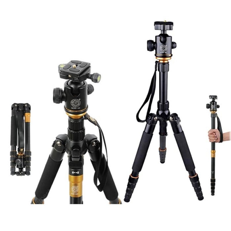 QZSD Q666 360 Degree Rotating Ball Head Tripod