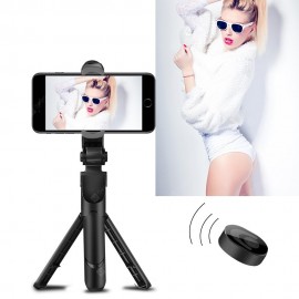 Portable Bluetooth Remote Control Tripod Monopod Handheld Selfie Stick for iPhone 8X