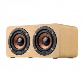 W5 Wooden Wireless Bluetooth Speaker HIFI Stereo Subwoofer Sound Amplifier