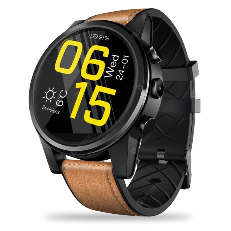 Zeblaze THOR 4 PRO 4G SmartWatch 1.6inch Display 16GB 600mAh Leather Straps