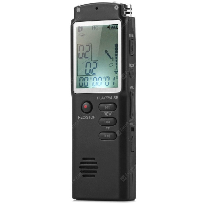 T60 8GB Handheld LCD Real Time Display Digital Voice Recorder MP3 Player for Interview