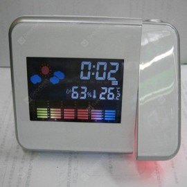 Weather Clock Forecast Projection Clock LED Electronic Clock Luminous Mute Alarm Clock 8190 Projection Alarm Clock