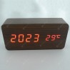 Wooden Clock Voice Control Wood Clock Alarm Clock Digital Alarm Clock