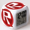 NZ - 12 Square Colorful Mood Led Alarm Clock