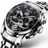 Swiss Solid Stainless Steel Men's Tourbillon Automatic Mechanical Watch