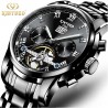 Swiss Solid Stainless Steel Men's Tourbillon Automatic Mechanical Watch