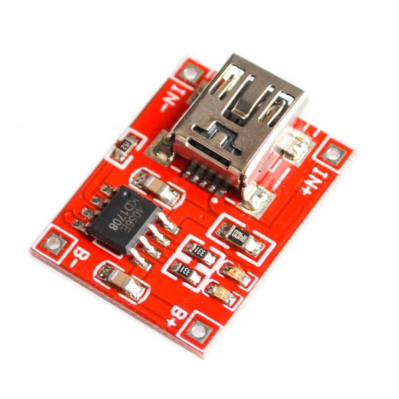 Red plate TP4056 lithium battery charging module