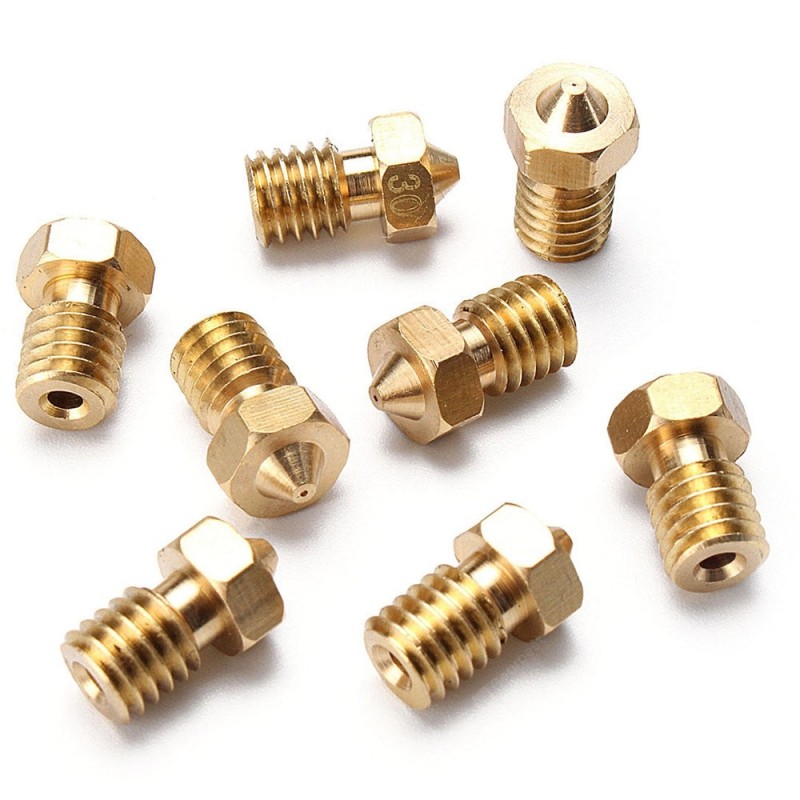 V6 Brass for 1.75mm Filament Printer Nozzle