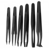 Precision Antistatic Plastic Tweezers 6pcs