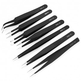 Stainless Steel Anti-static Tweezer 7pcs / Set