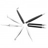 Steel + PVC Static-free Tweezer 7pcs