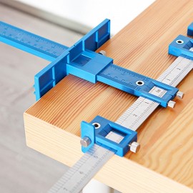 Woodworking Punch Locator Drill Guide Template Jig for Drilling Hole