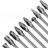 Tungsten Steel Grinding Head Woodworking Tool 3mm 10pcs