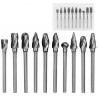 Tungsten Steel Grinding Head Woodworking Tool 3mm 10pcs