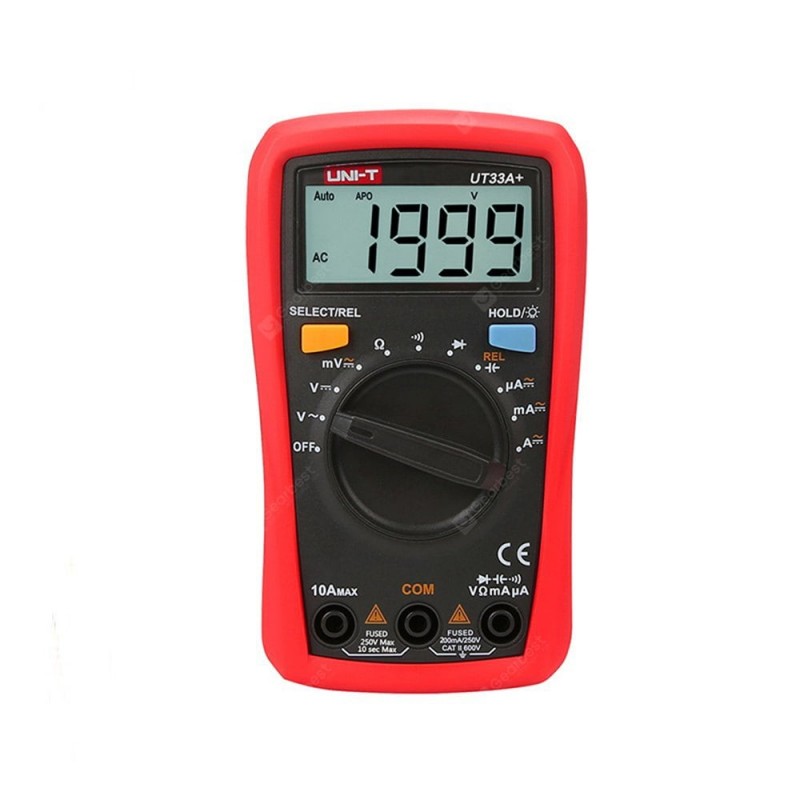 UNI-T UT33A + Handheld Digital Multimeter Automatic Range Capacitance Measurement