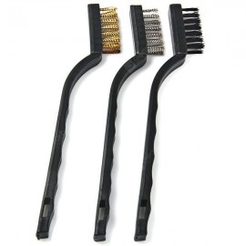 WLXY 3PCS Steel Brass Nylon Bristle Wire Brush For Cleaning