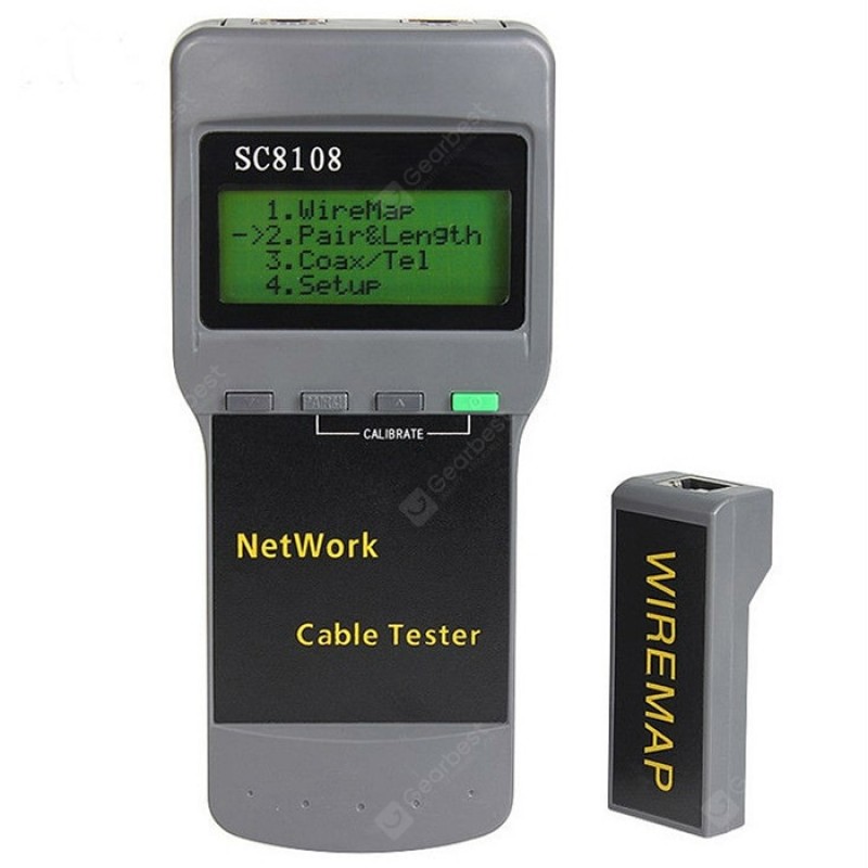 SC8108 Network Cable Tester RJ45 RJ11 Meter