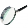 Round Glass 4X Magnifier for Viewing Small Print / Objects 75mm