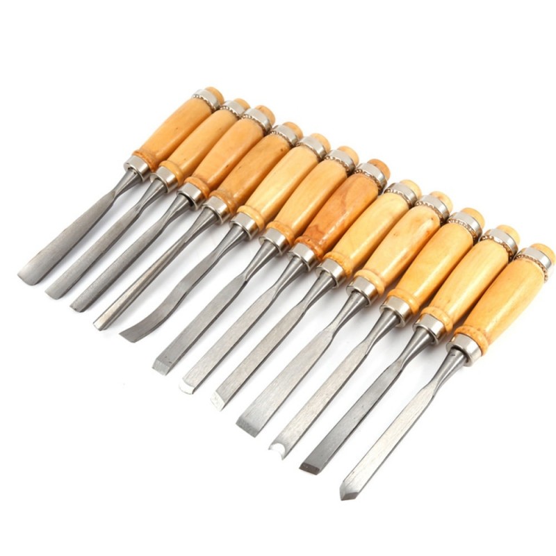 Woodworking Chisel Carving Knife 12PCS