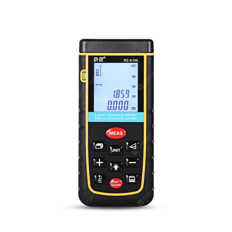 RZ A100 Laser Distance Meter 0.05 to 100m with Bubble Level