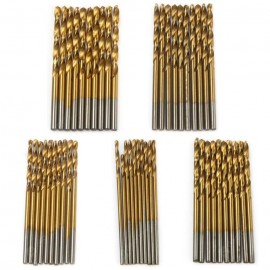 Straight Shank Twist Drill Bit Set - 50PCS