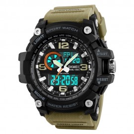 SKMEI Fashion Multi-function Chronograph Digital Quartz Dual Display Watches