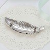 Plant Feather High-Grade Brooch Buckle Micro-Inlaid Zircon