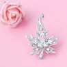 Zinc Alloy Crystal Rhinestone Flower Brooch for Woman